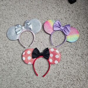 Disney‎ Minnie Mouse Ears Lot of 3